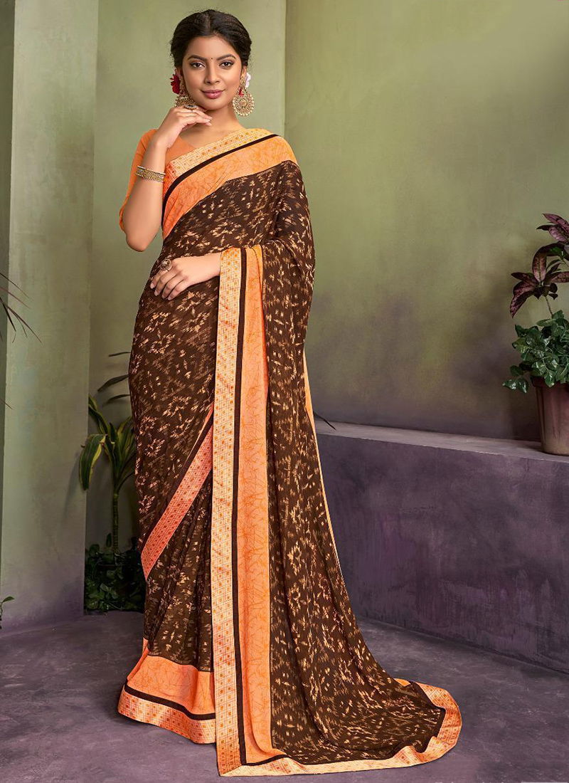 Mintorsi Latest Weightless Georgette Casual Designer Printed Saree Collection 20701-20708
